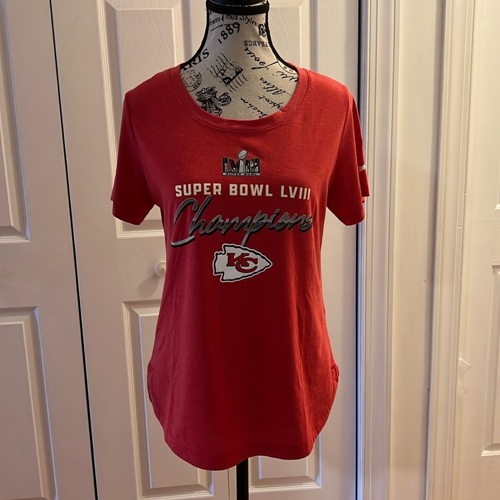 Superbowl LVlll Short sleeve Kansas City Chiefs Tshirt